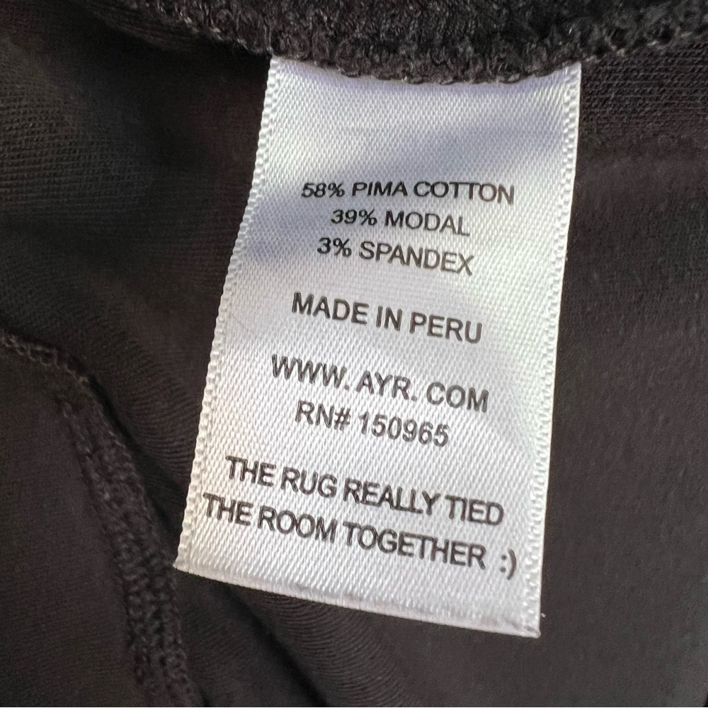 AYR The High Hopes Black Pants Size Medium - Picture 6 of 7